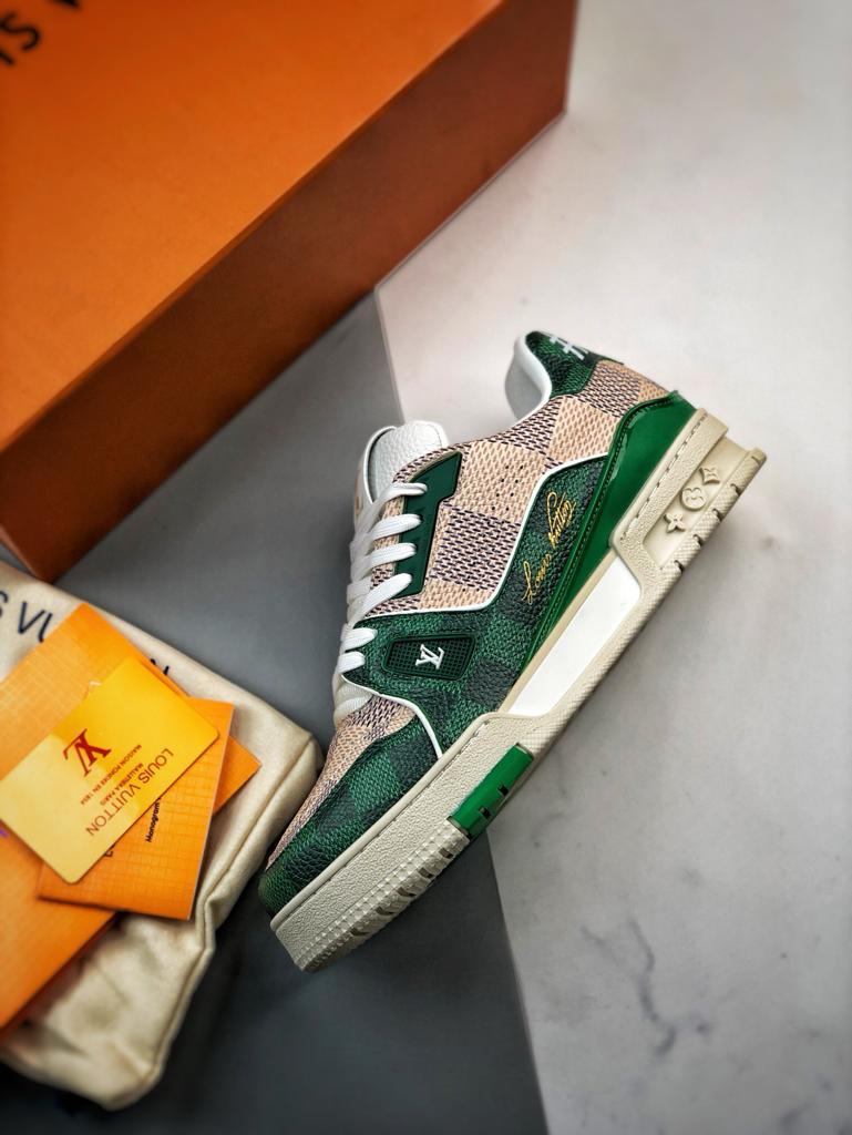 Louis Vuitton LV Trainer "Brown Green"