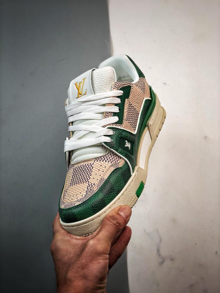 Louis Vuitton LV Trainer "Brown Green"