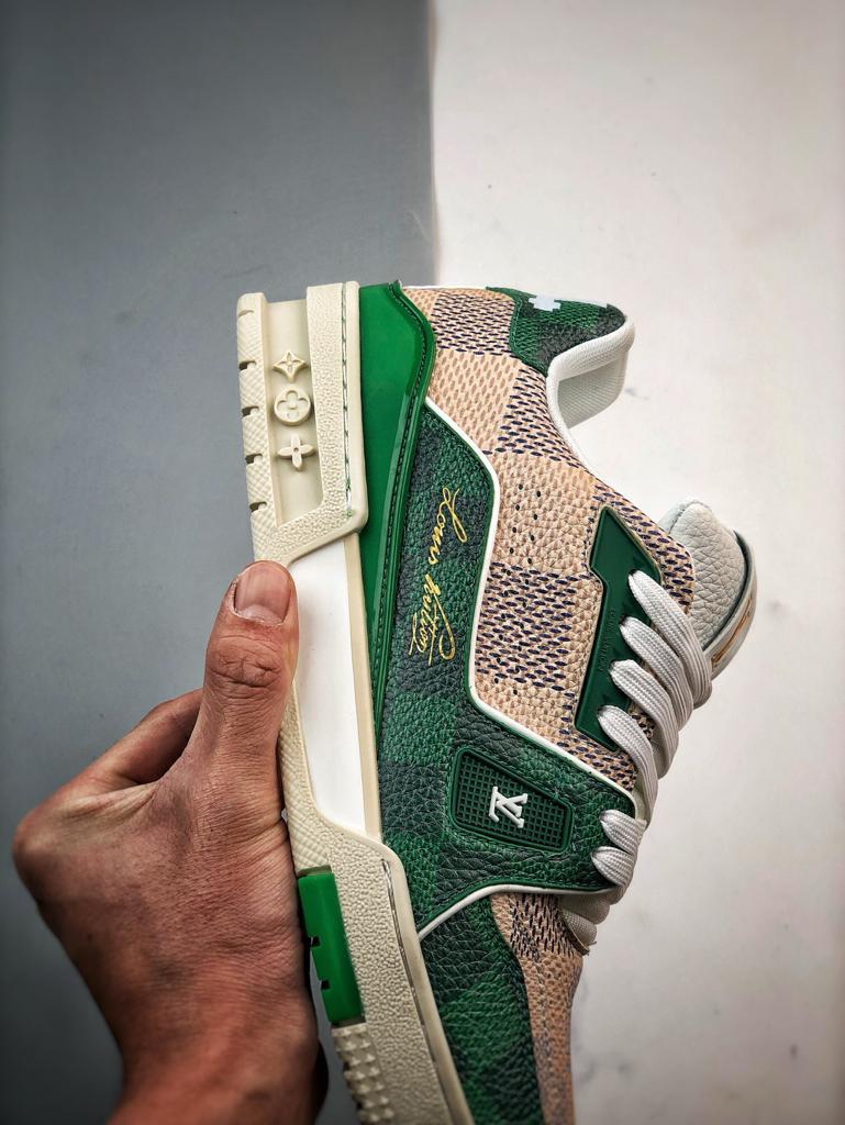 Louis Vuitton LV Trainer "Brown Green"